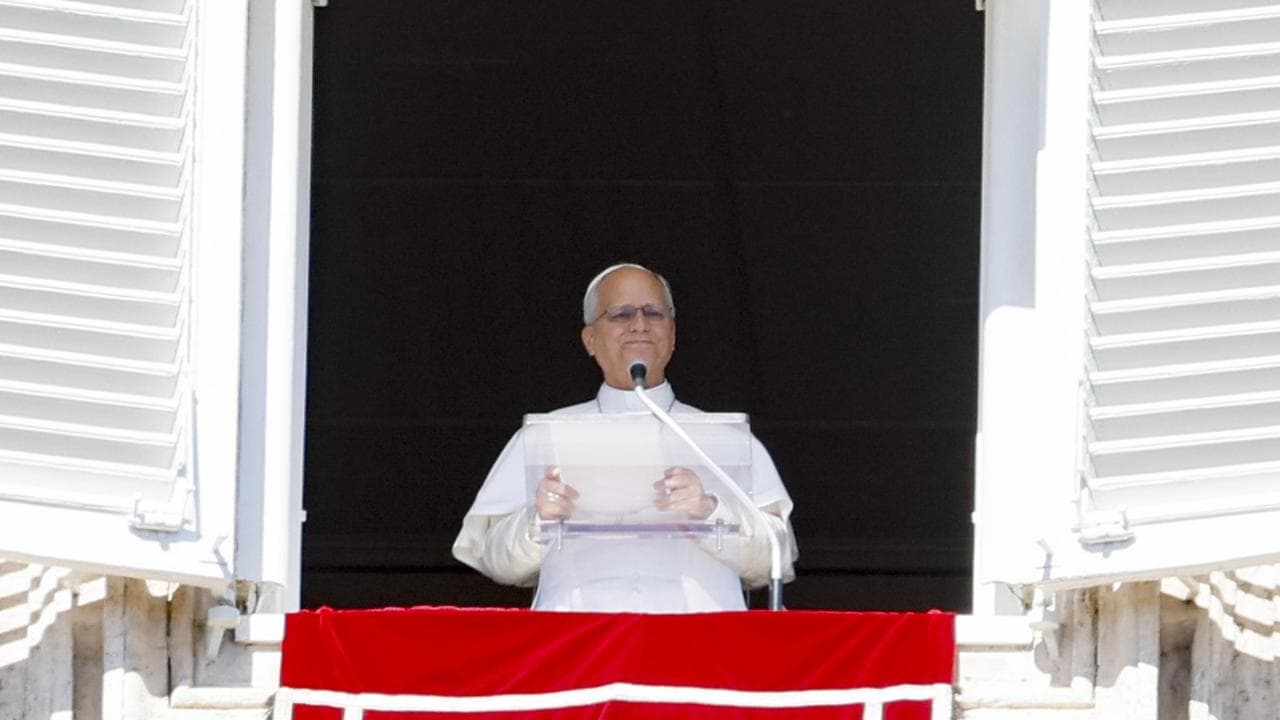 Pope Leo Angelus prayer at Saint Peter's