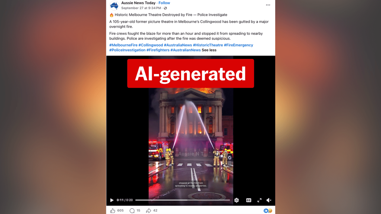 A screenshot of a Facebook post.