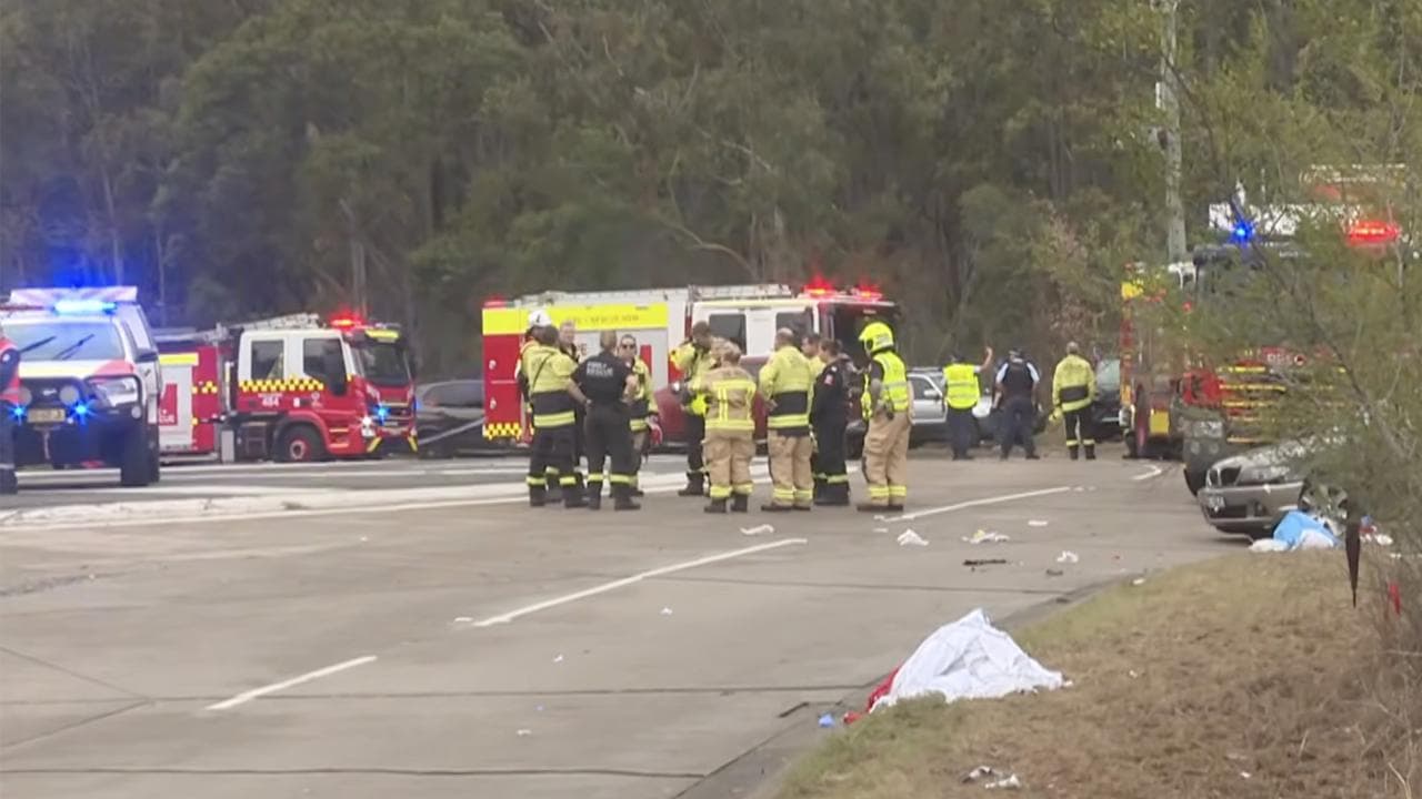 Scene of car crash