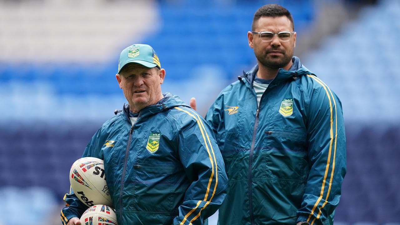 Australia coach Kevin Walters and assistant Ben Te’o