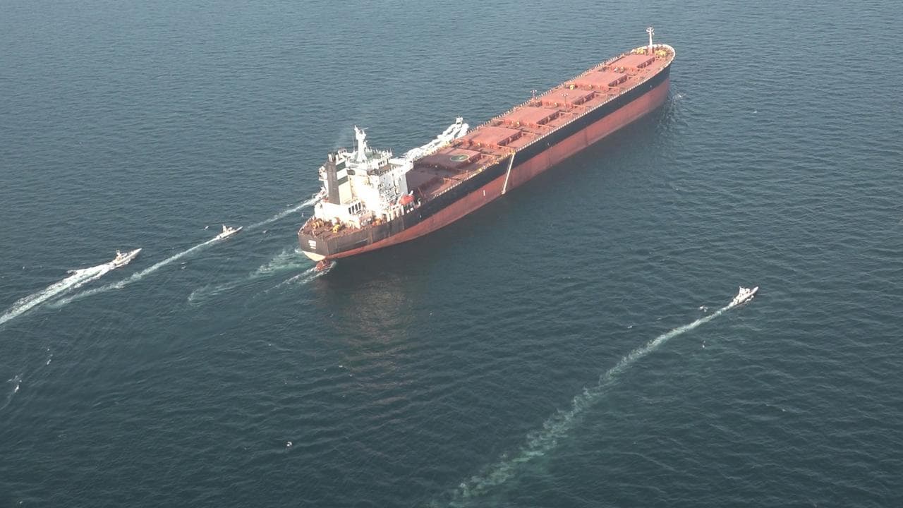 Military exercise in the Strait of Hormuz
