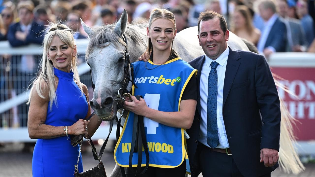 Delighted trainer Gavin Bedggood with Kingswood
