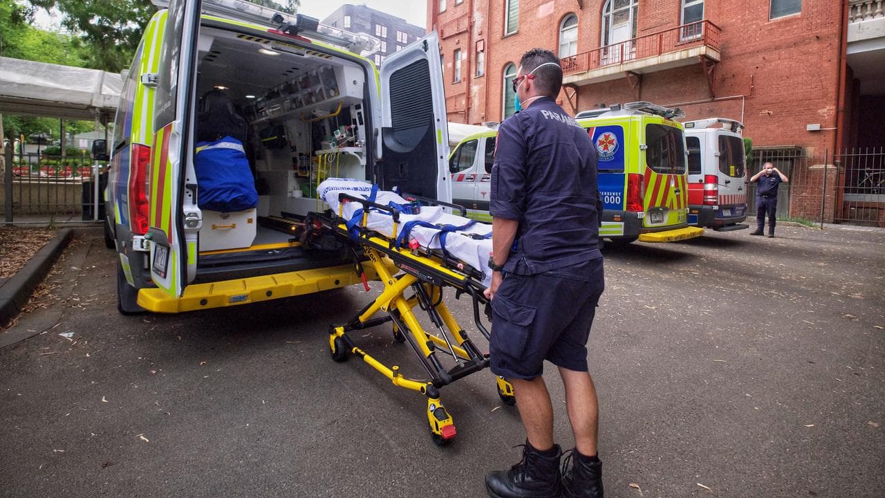 An ambulance