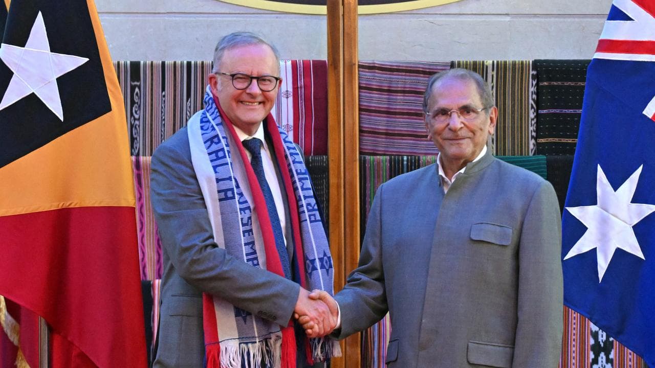 Anthony Albanese and Timor Leste’s President Jose Ramos