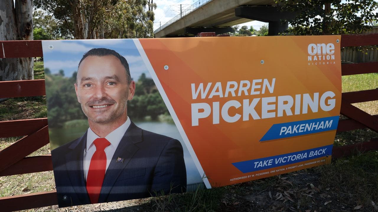 One Nation Pakenham election sign