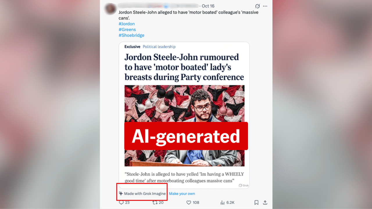 A screenshot of an X post.
