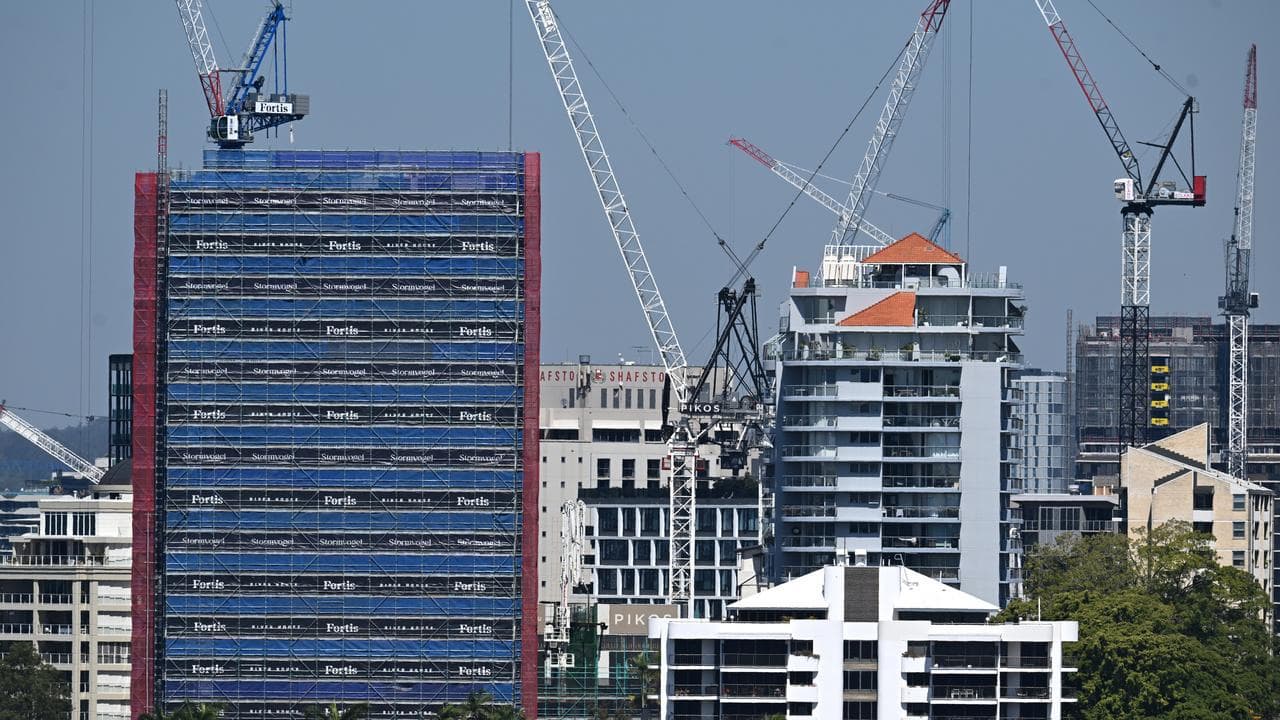 Apartment buildings under construction (file image)