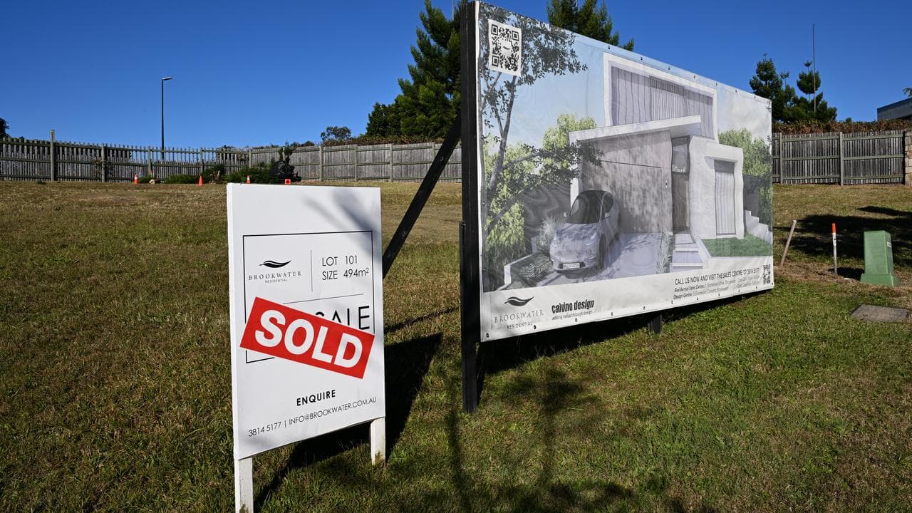 A sold vacant housing block (file image)