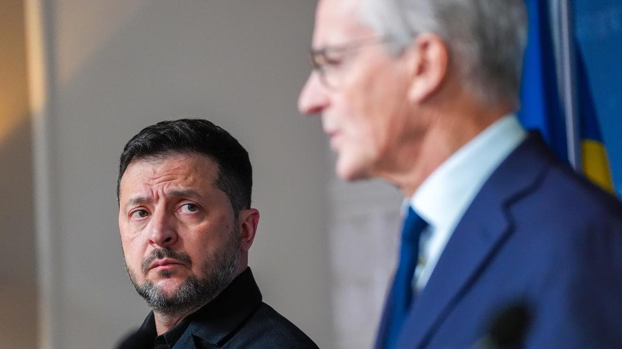 President Volodymyr Zelenskiy and Norwegian PM Jonas Gahr Store