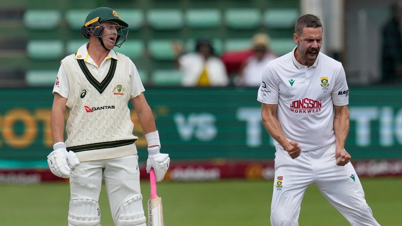 (L-R) Marnus Labuschagne and Anrich Nortje.