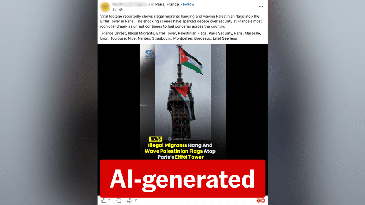 A screenshot of a Facebook post.