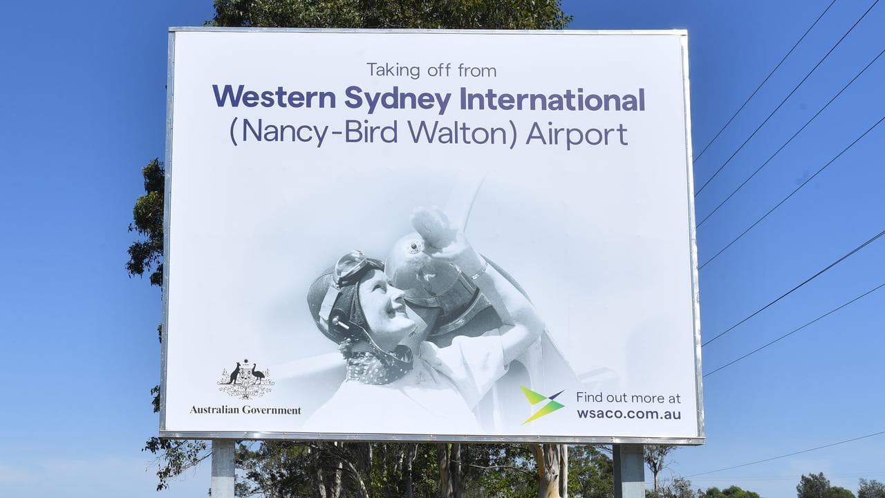 Nancy-Bird Walton airport sign