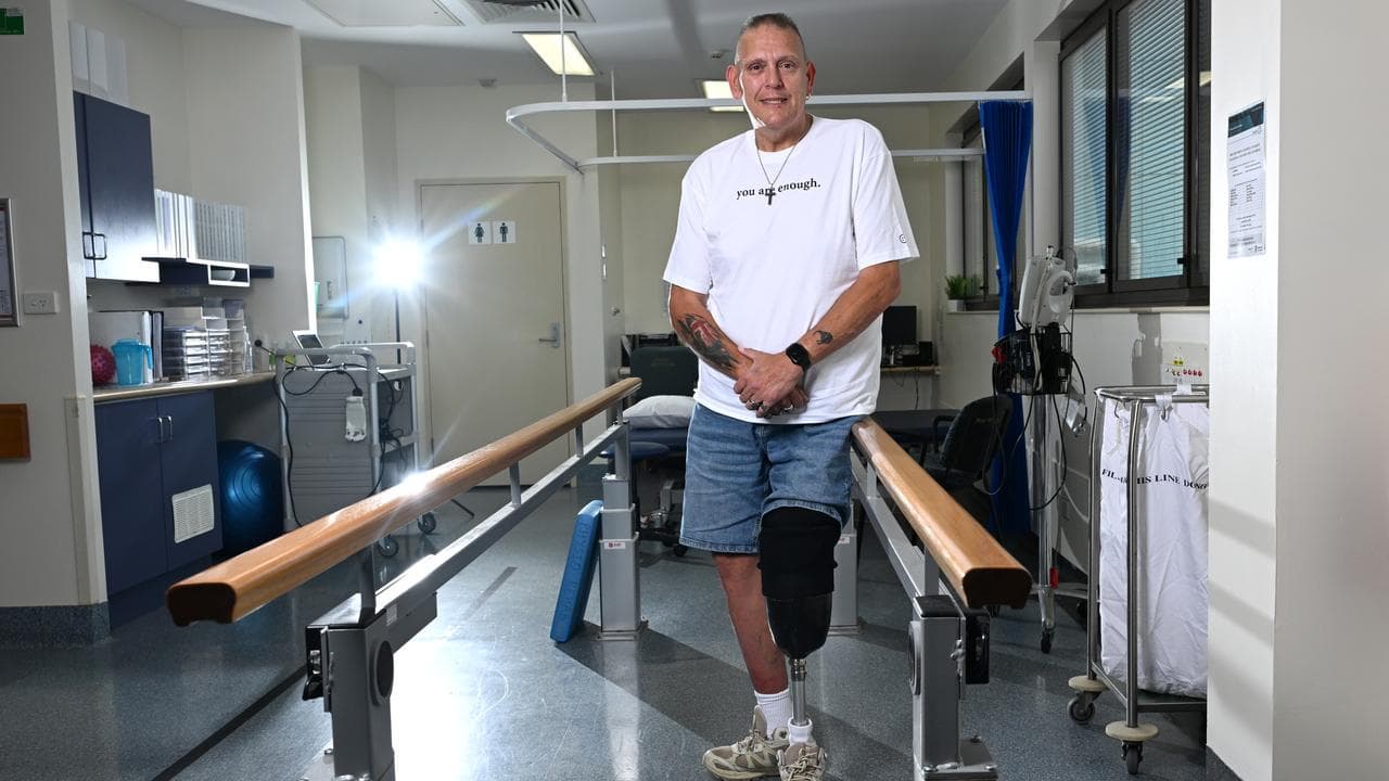 Jon Twartz is seen at Prince Charles Hospital in Brisbane