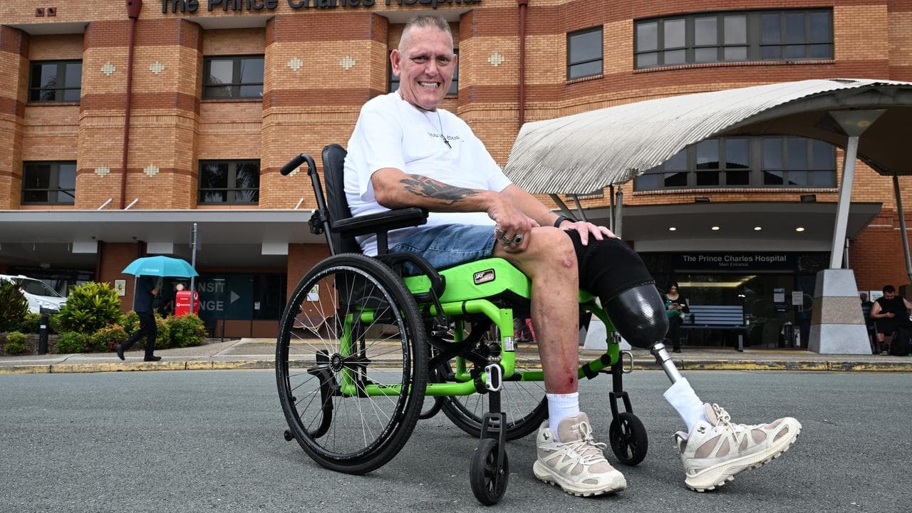 Jon Twartz is seen at Prince Charles Hospital in Brisbane
