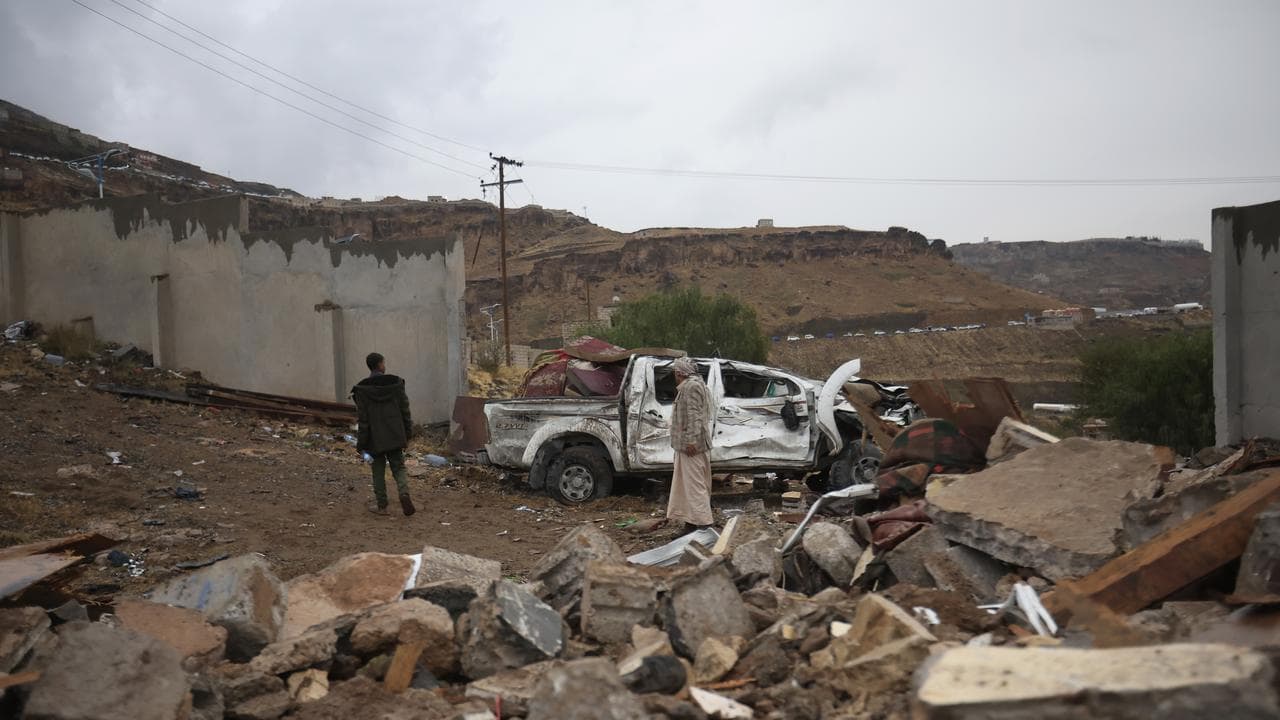 Attack aftermath in Sanaa