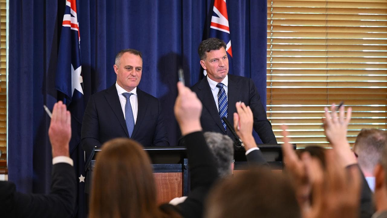 Tim Wilson and Angus Taylor