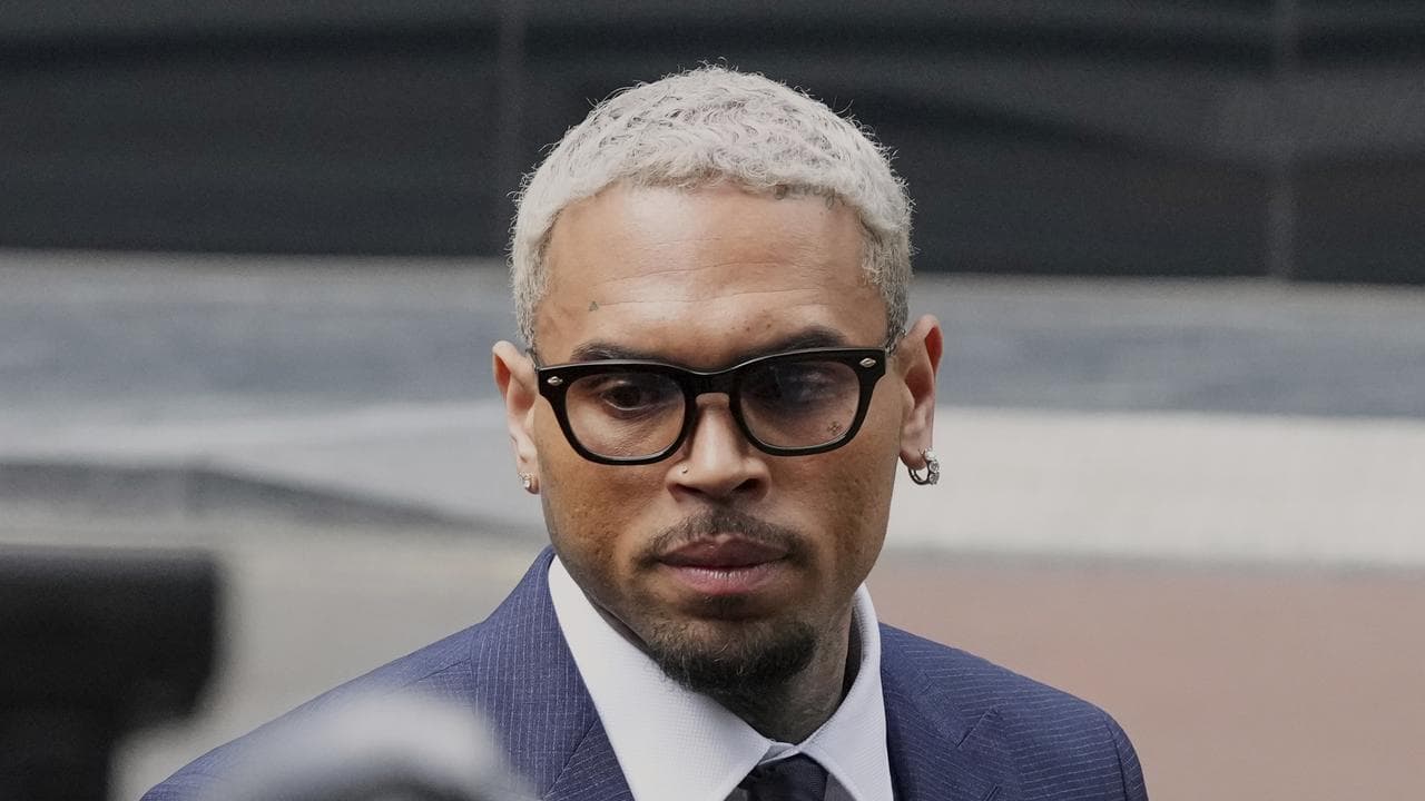 Chris Brown arrives at Southwark Crown Court in London in July