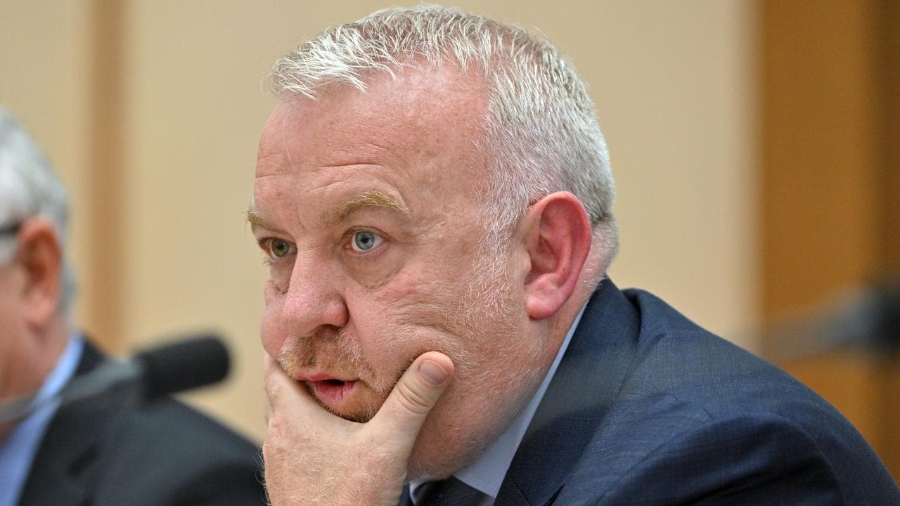 Snowy Hydro Limited CEO Dennis Barnes during Senate Estimates