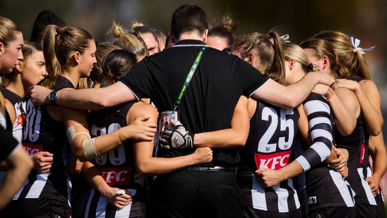 Outgoing Collingwood coach Sam Wright
