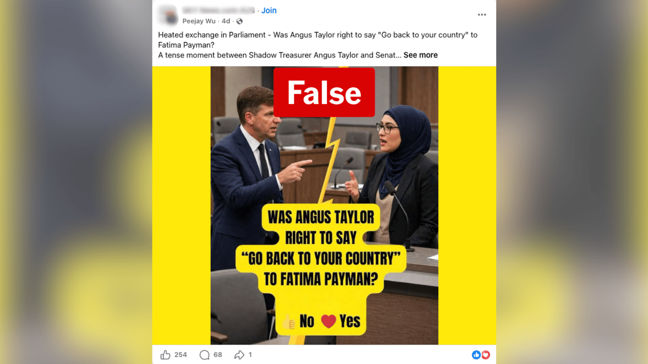A screenshot of a Facebook post.