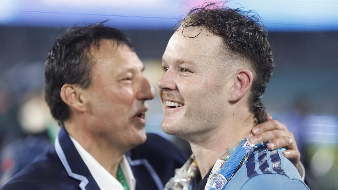 (L-R) Laurie Daley and Ethan Strange.
