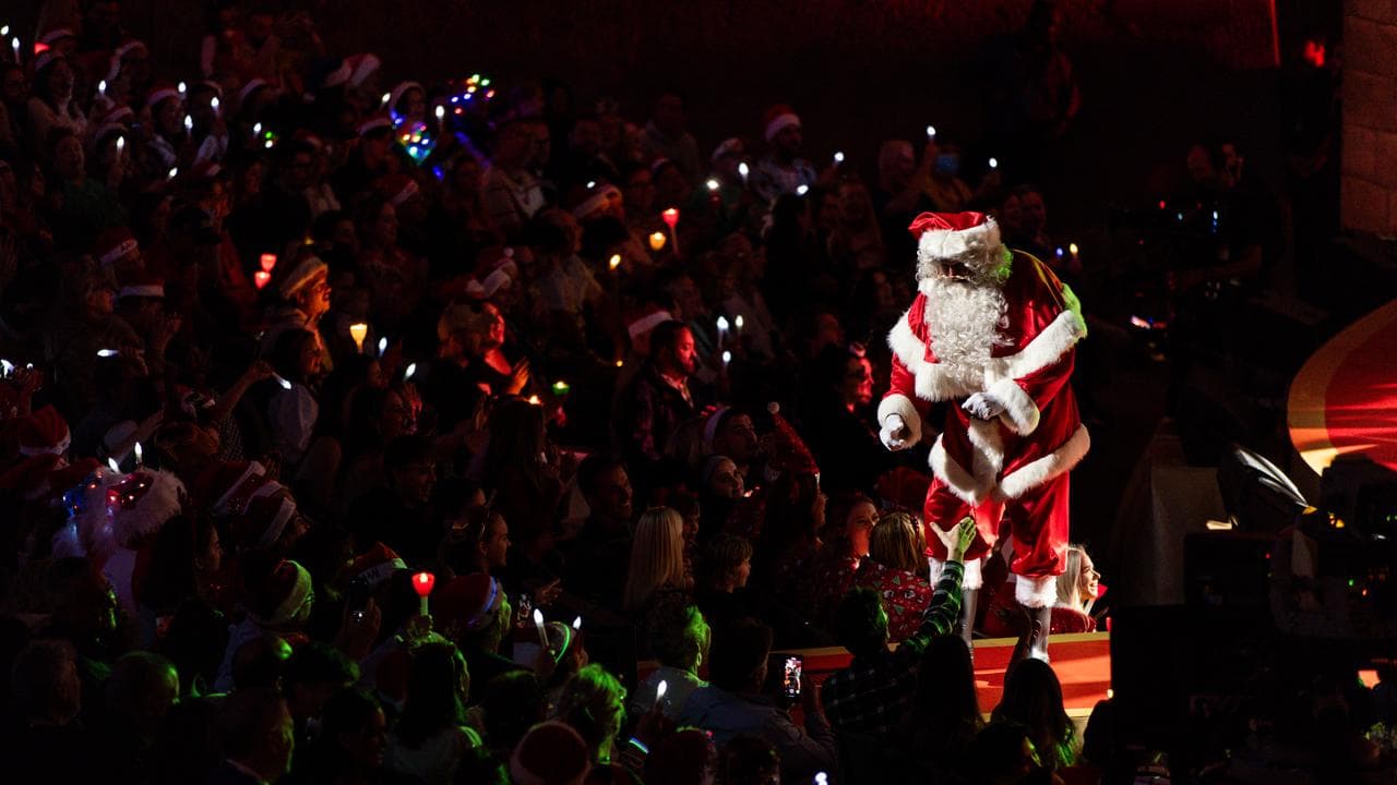 Santa at a concert