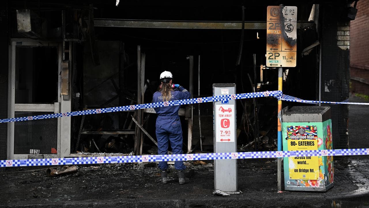 A building is firebombed