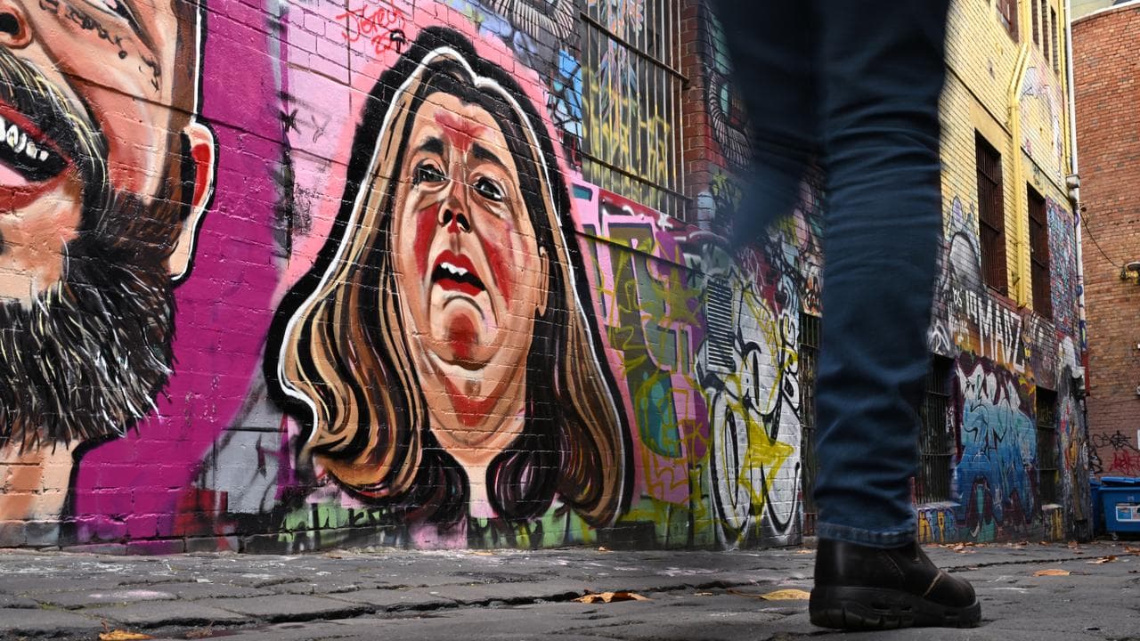 mural of erin patterson on a wall