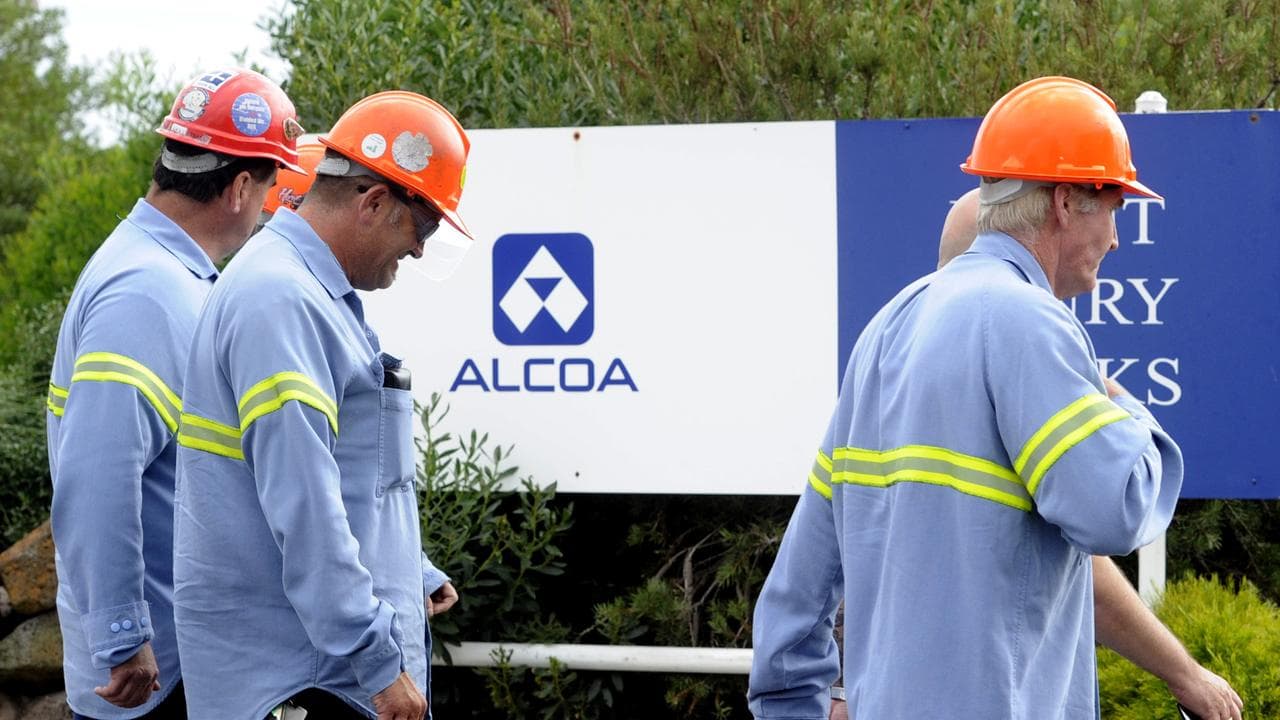 Alcoa workers (file image)