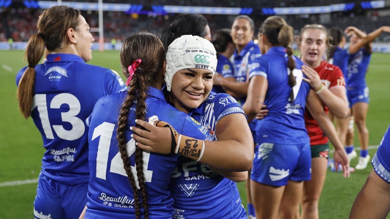 Samoa scored a crushing 76-0 win over Wales in Sydney.