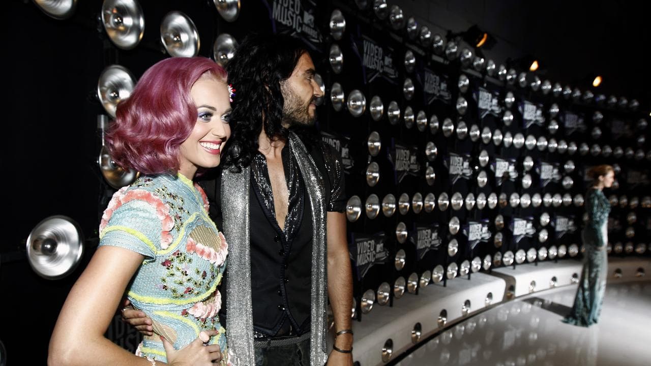 Katy Perry and Russell Brand