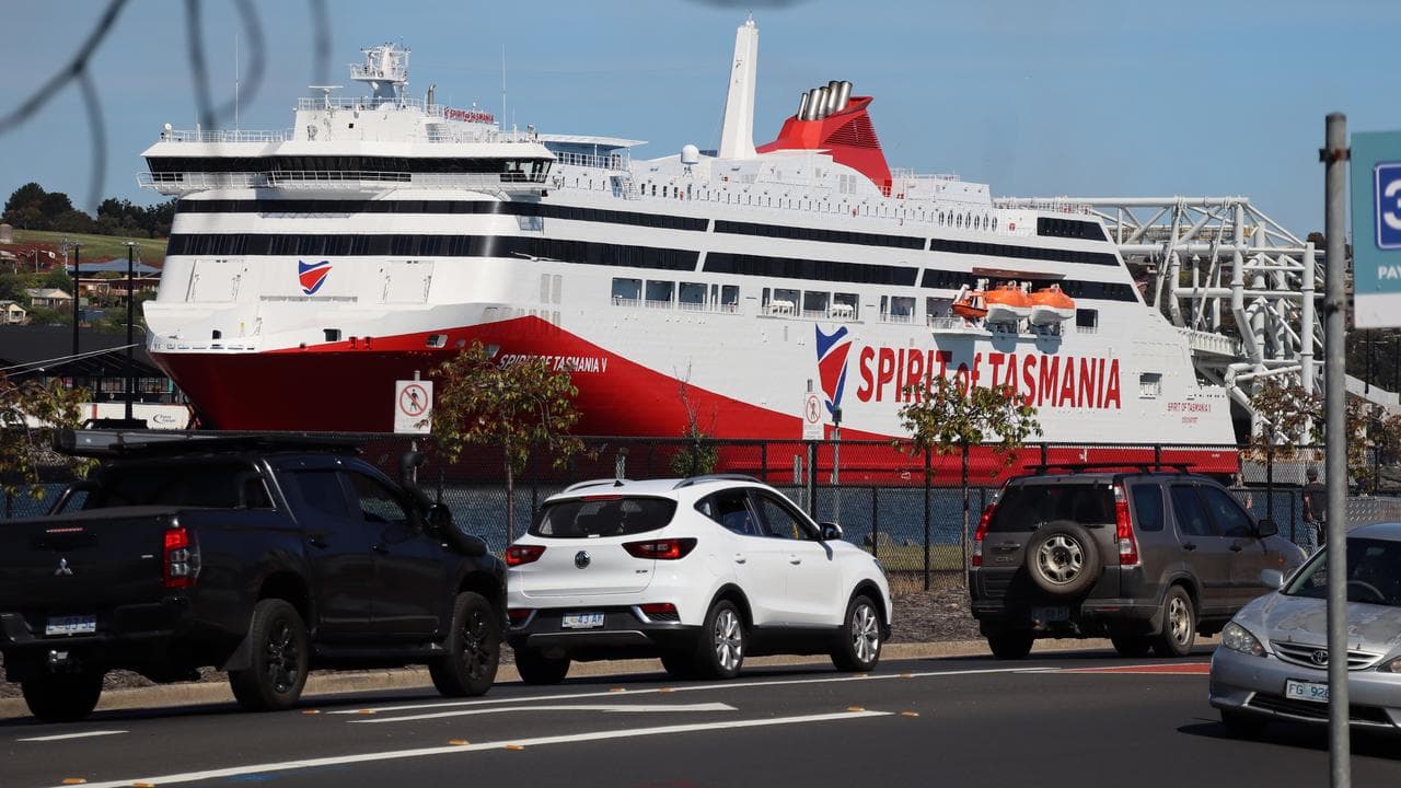 The Spirit of Tasmania V ferry in Devonport (file image)