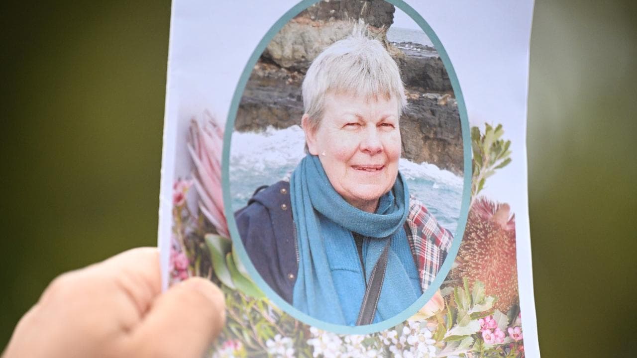 woman on funeral order of service