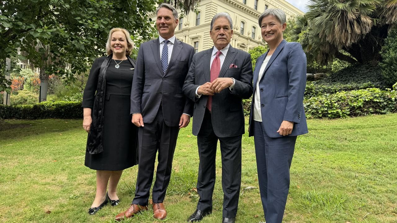 Judith Collins, Richard Marles, Winston Peters and Penny Wong