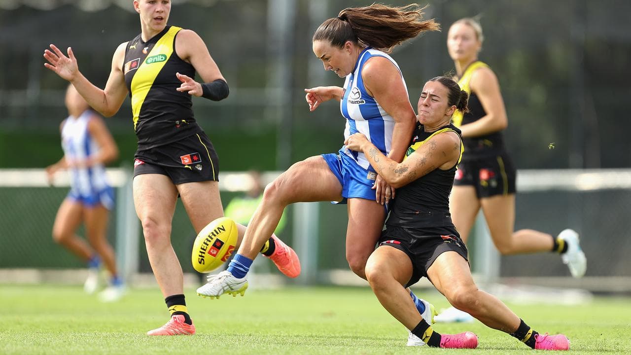 Nicole Bresnehan getting tackled