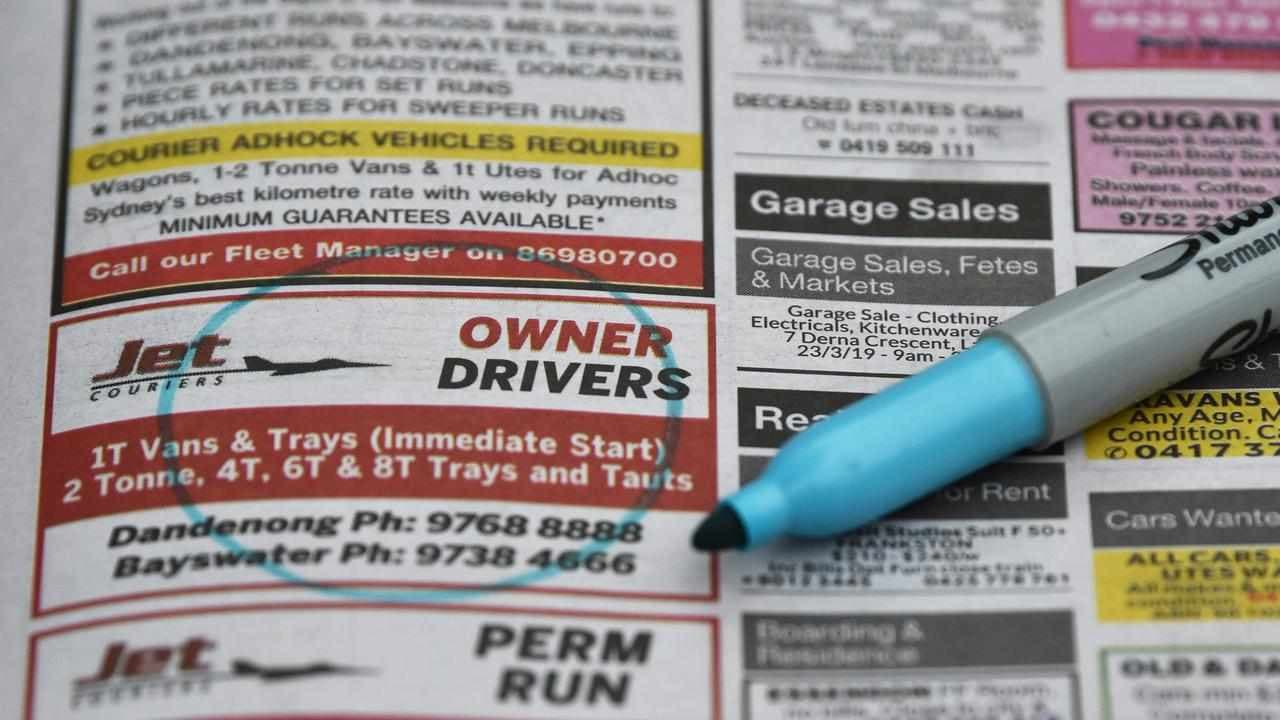 Firms still hiring but professional services ads fall