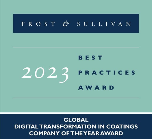 AkzoNobel Applauded by Frost & Sullivan for its commitment to pioneer digital transformation in the global paints and coatings industry