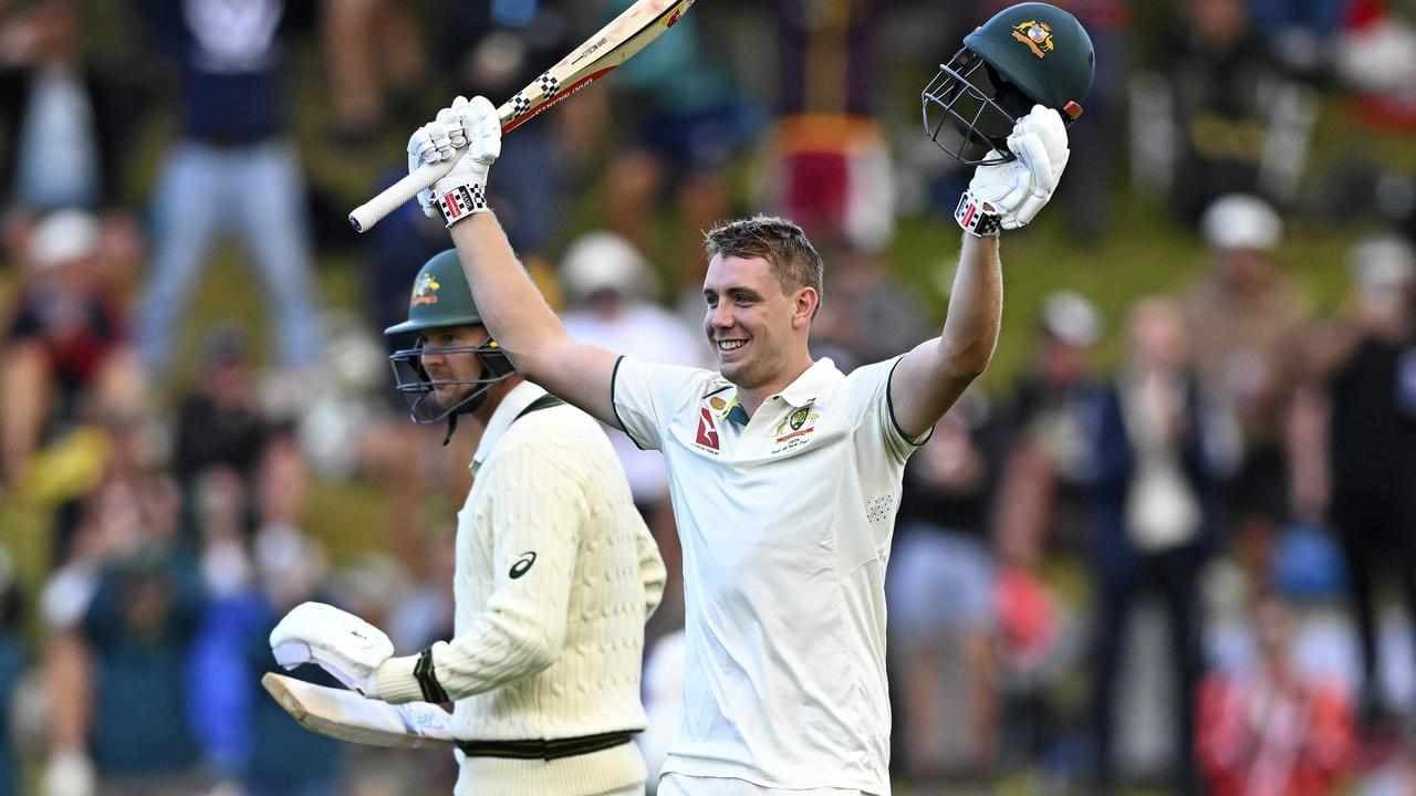 Green ton rallies Australia in cagey first Test with NZ