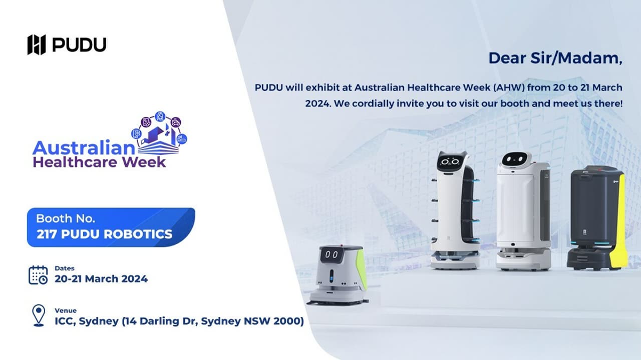 Pudu Robotics to Showcase Comprehensive Solutions at Australian Healthcare Week