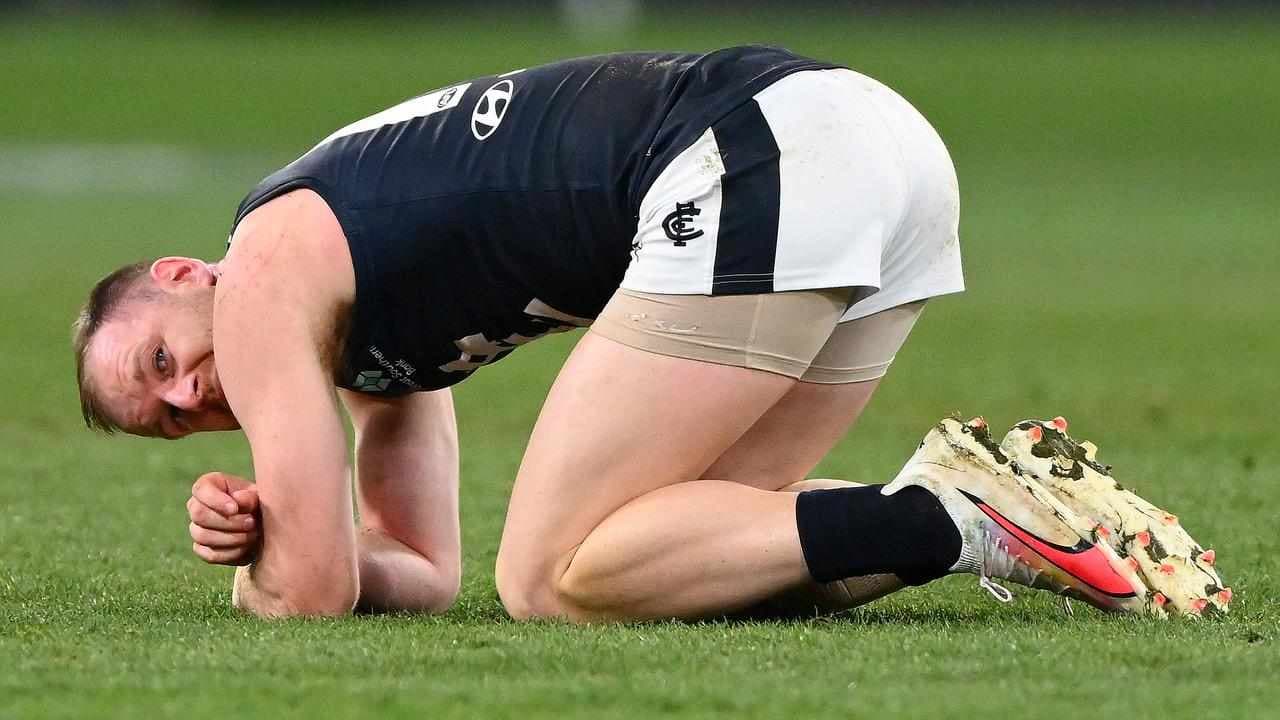 Carlton's Docherty suffers third ruptured ACL