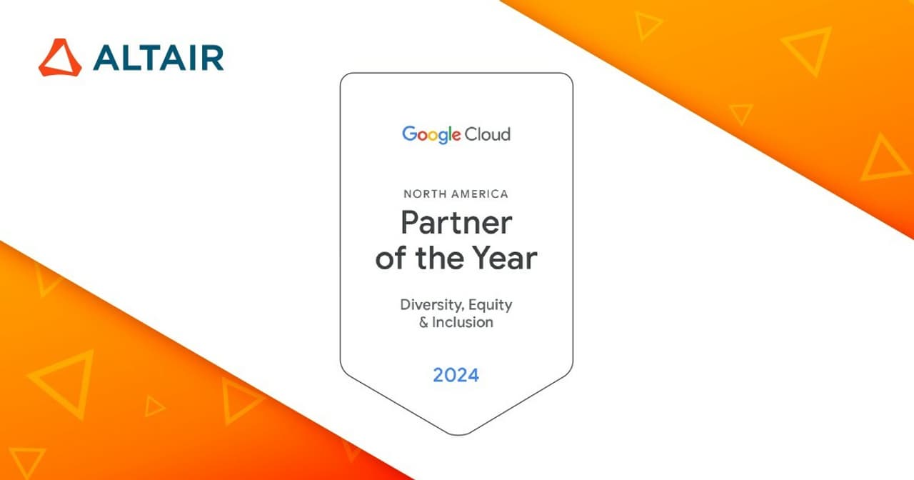 Altair Wins 2024 Google Cloud North America Partner of the Year Award for Diversity, Equity, and Inclusion