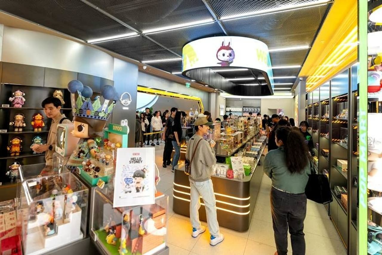 Australian debut of limited figurines attracts substantial numbers of fans to POP MART's new Sydney store