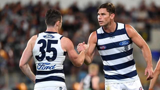 Hawkins, Dangerfield bolster Cats for Gabba AFL clash