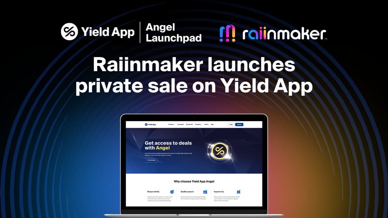 Raiinmaker to make a splash on Yield App Angel Launchpad