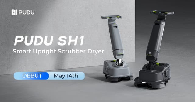 Pudu Robotics Unveils Enhanced PUDU SH1 Smart Upright Scrubber Dryer at Interclean 2024