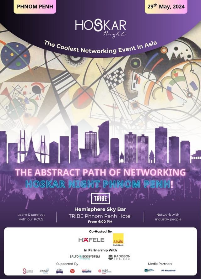 HoSkar Night, A Regional Premier Networking Event Is Coming Back To Phnom Penh On May 29th