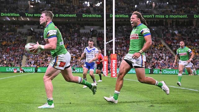 Young's double helps Raiders to chaotic win over Dogs