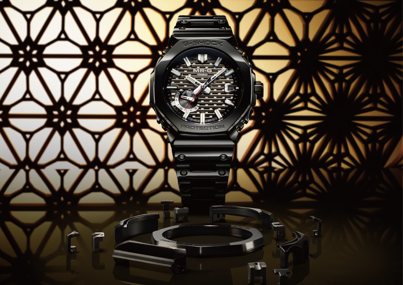 Casio to Release MR-G with Dimensional Latticework Dial Inspired by Functional Beauty of Kigumi Woodwork