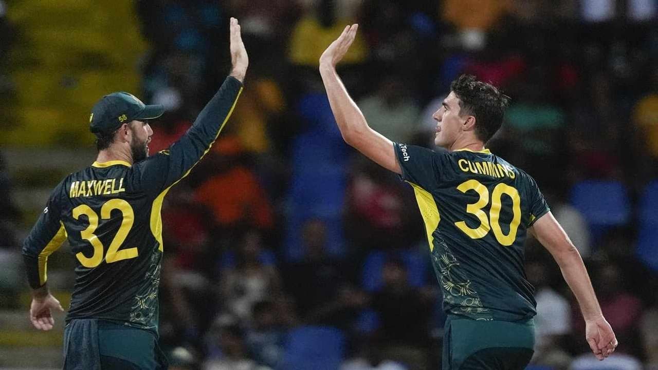 Cummins hat-trick takes Aussies to brink of Cup semis