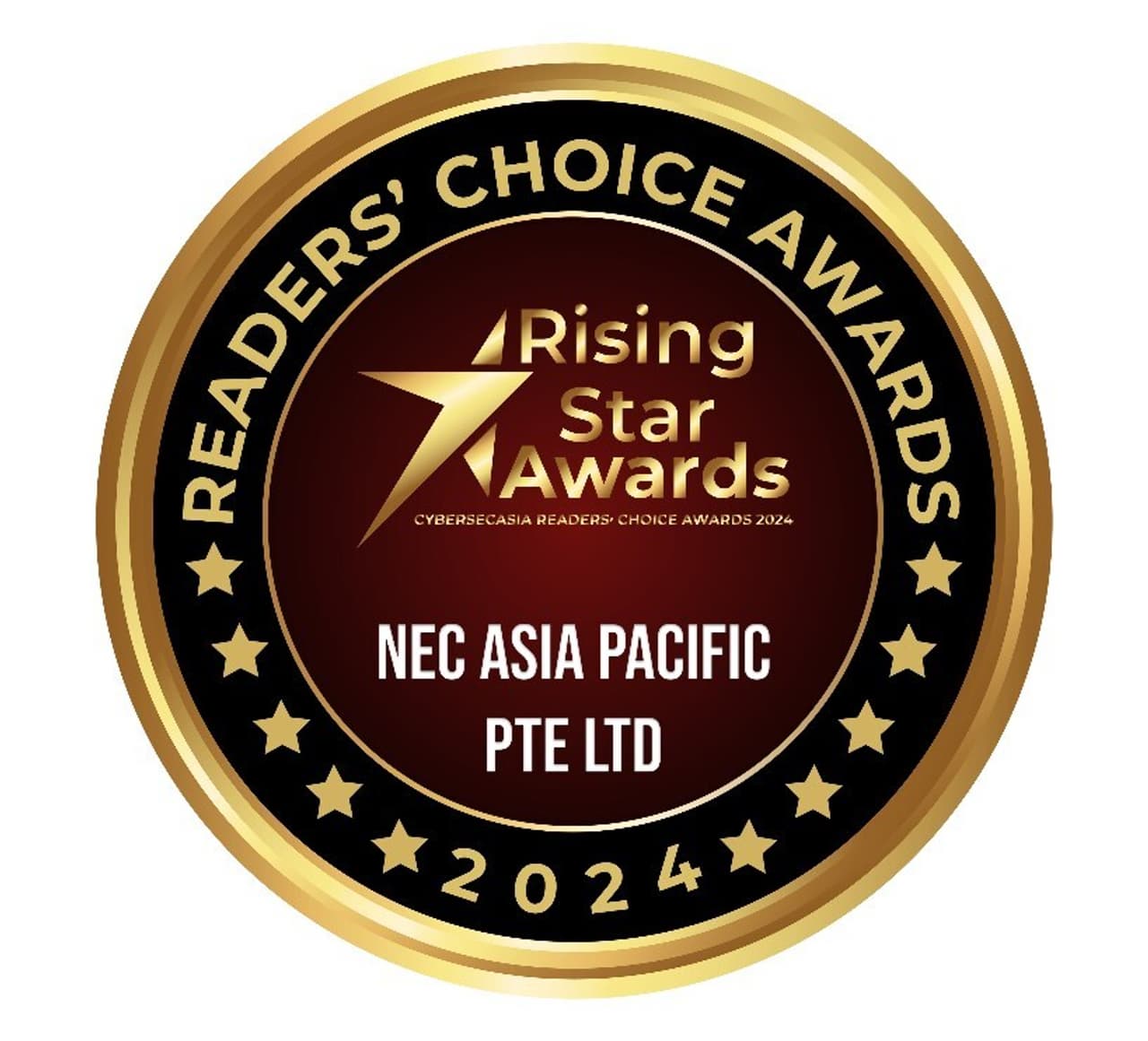 NEC Asia Pacific Wins Rising Star Award at CybersecAsia Reader's Choice Awards 2024